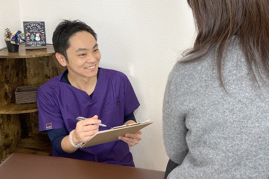 STEP1 受付~カウンセリング票記入